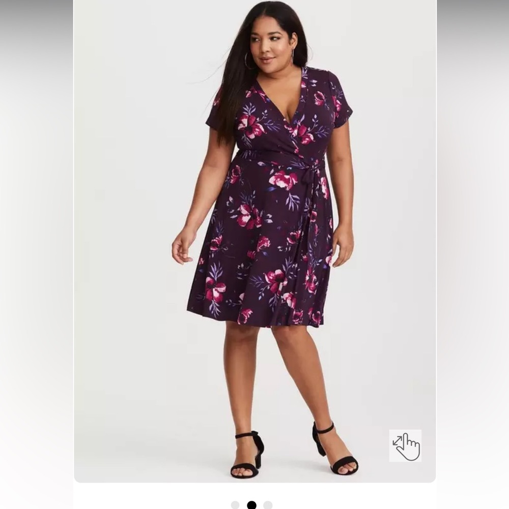 Torrid Floral Purple Dress